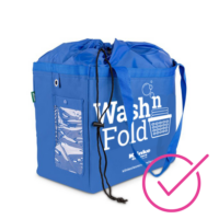 Wash n Fold bag with clothing and closed